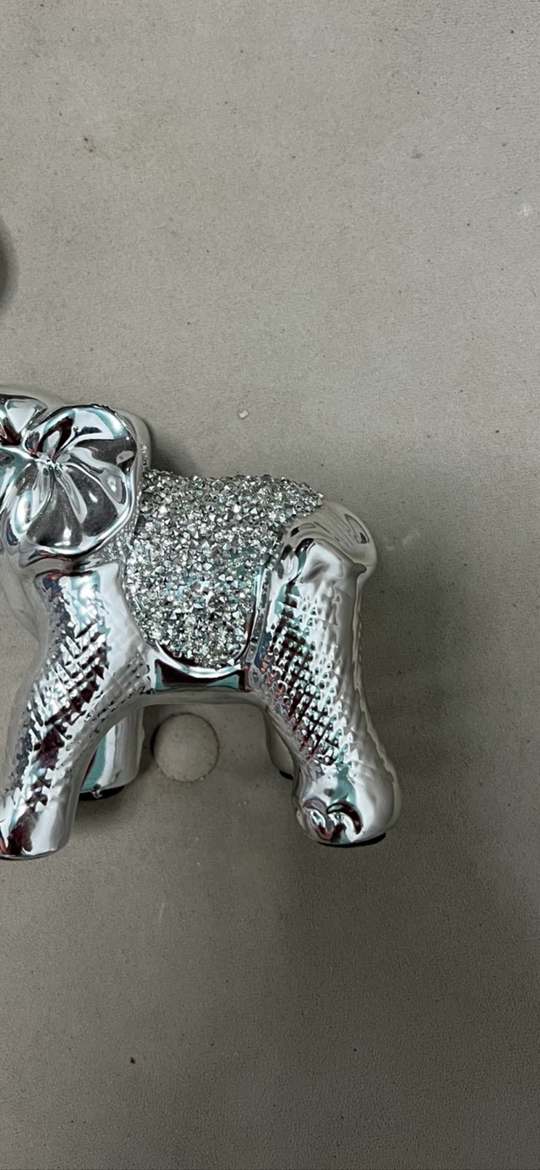 Elefante decorativo prateado  – photo 2